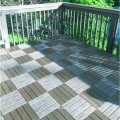 Co-Extrusion DIY Interlocking Flooring Tiles Outdoor Waterproof WPC Deck Tiles